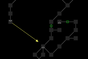 Custom exit lines drawn on the map