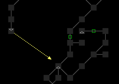 Custom exit lines drawn on the map