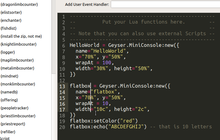 mudlet scripting mudlet scripting